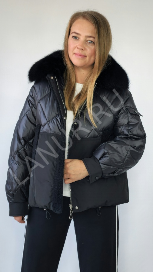 Женская куртка зимняя с мехом DesireD №4082
