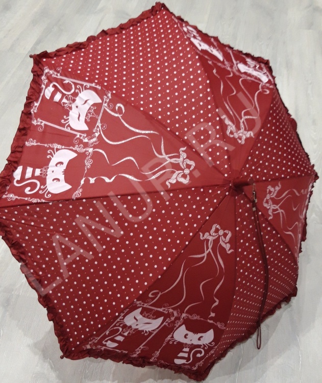 Зонтик детский для девочек трость №3182