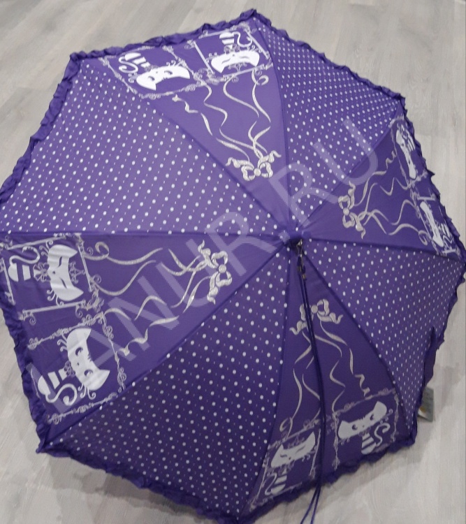 Зонтик детский для девочек трость №3185